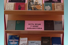 Книжная выставка «Есть храм у книг библиотека»